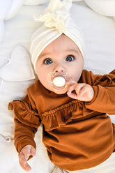Bamboo Light Pearl White Turban No.1