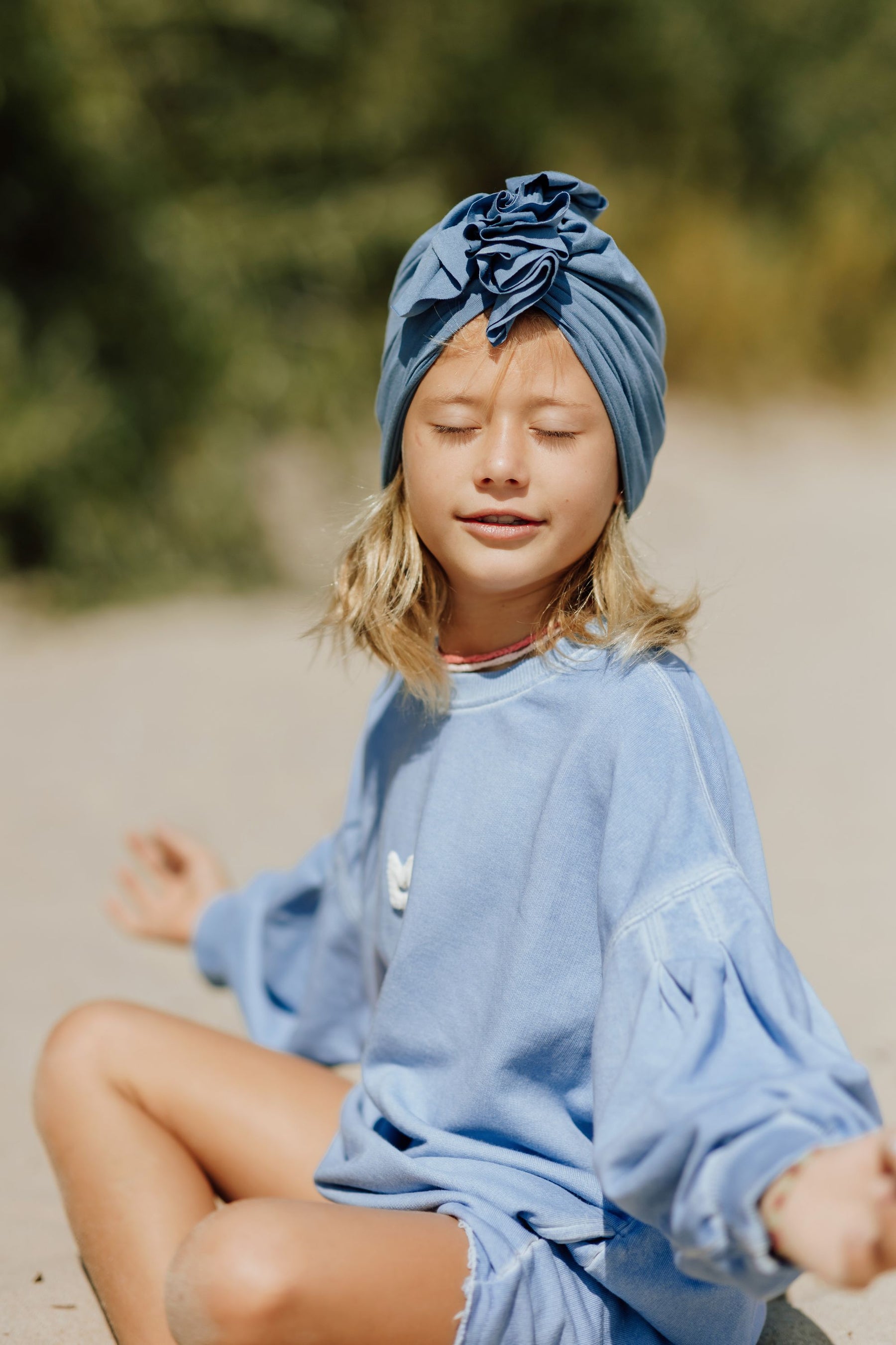 Bamboo Light China Blue Turban No.1