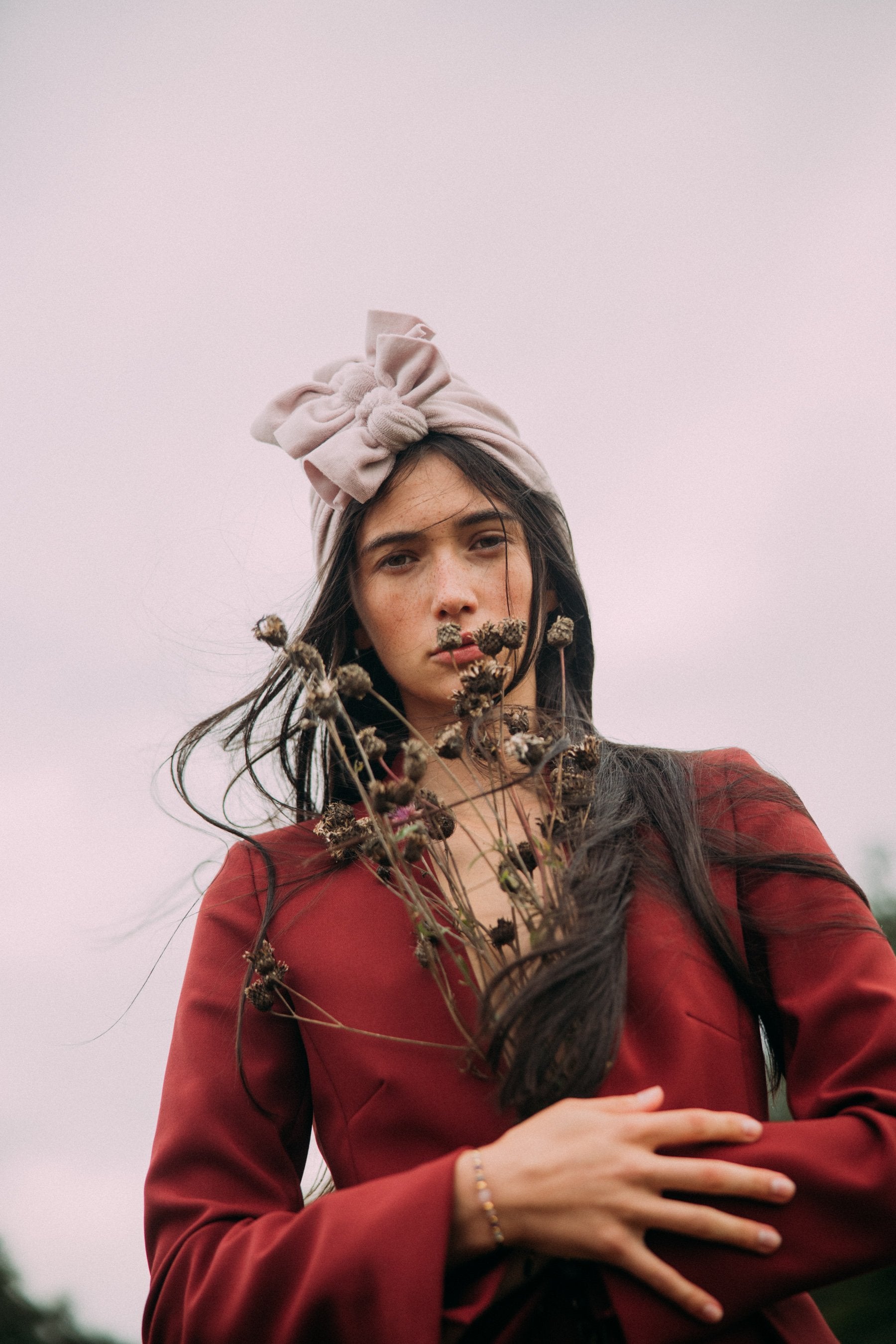 Turban No.3 Velvet Old Pink