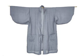 Haori Kimono For Him Linen Blue