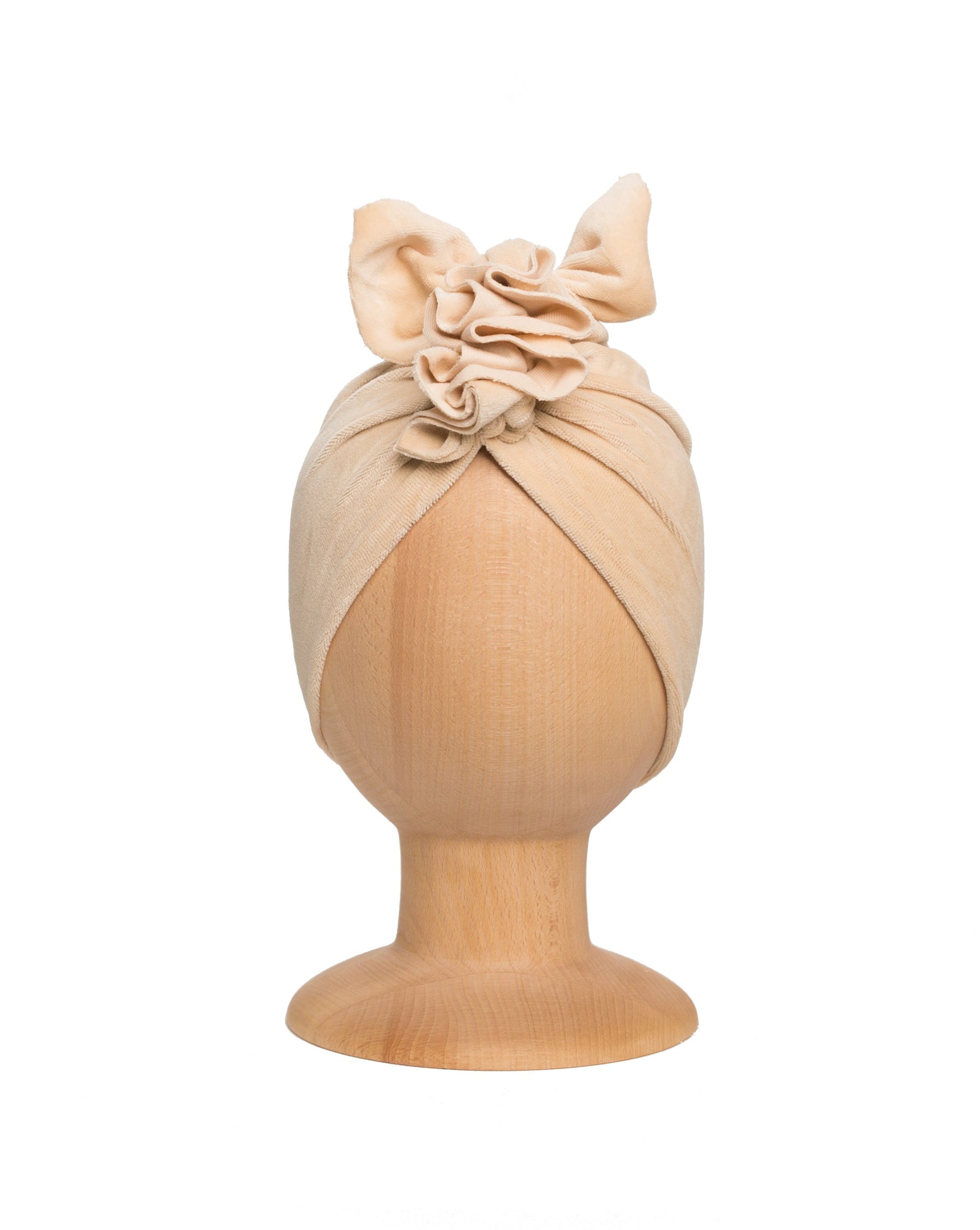 Turban No.1 Velvet Organic Beige