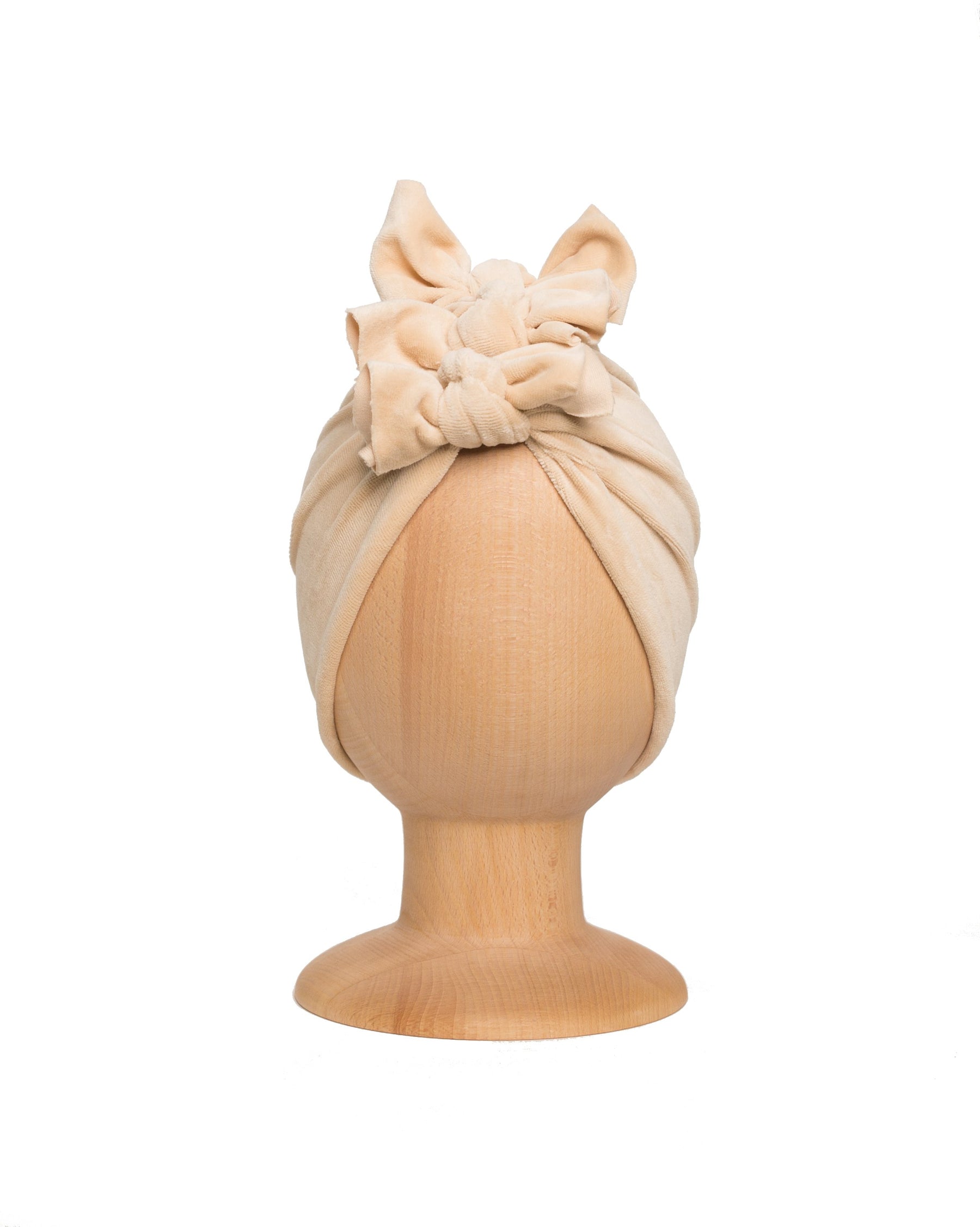 Turban No.3 Velvet Organic Beige