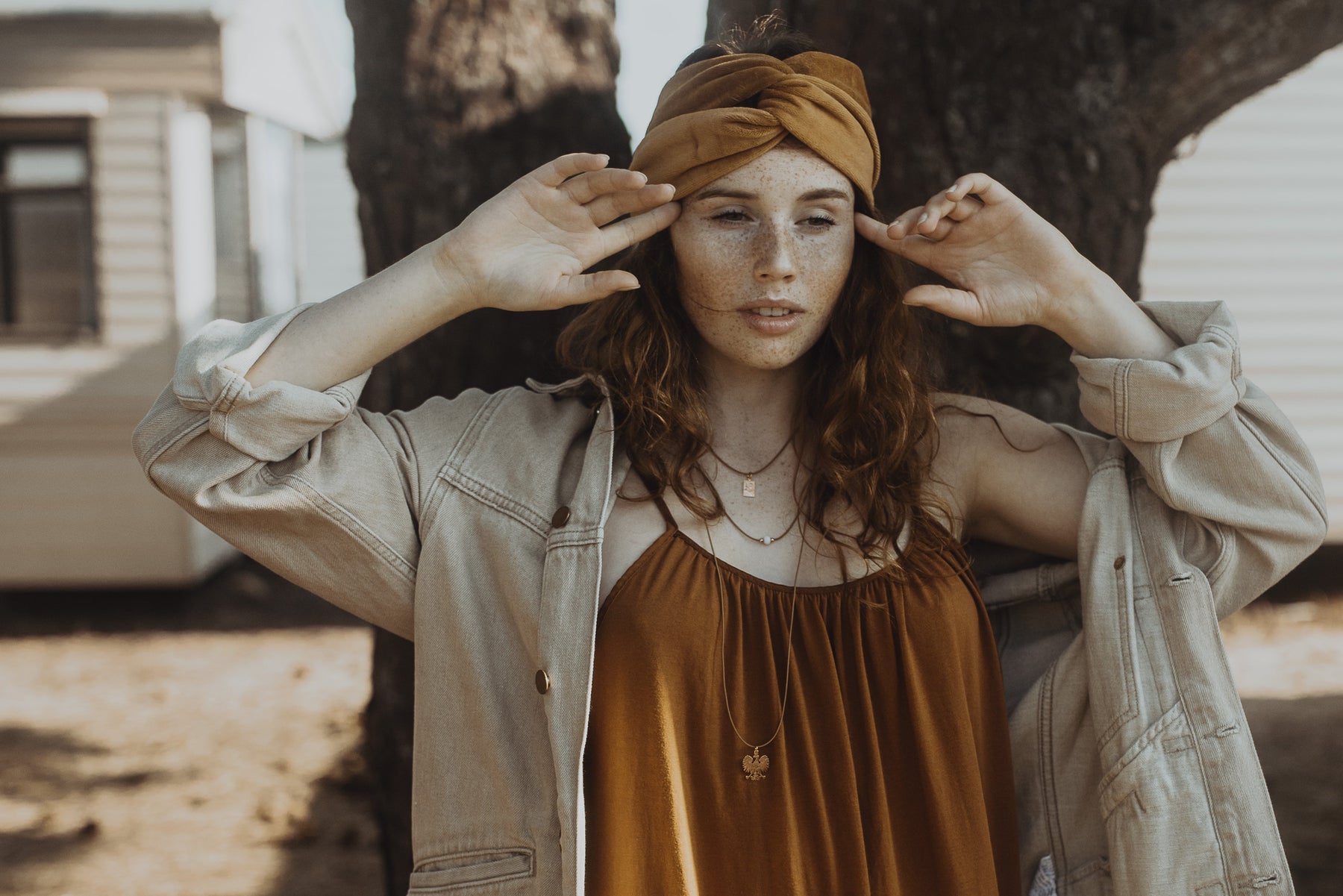 Turband Velvet Golden Ochre