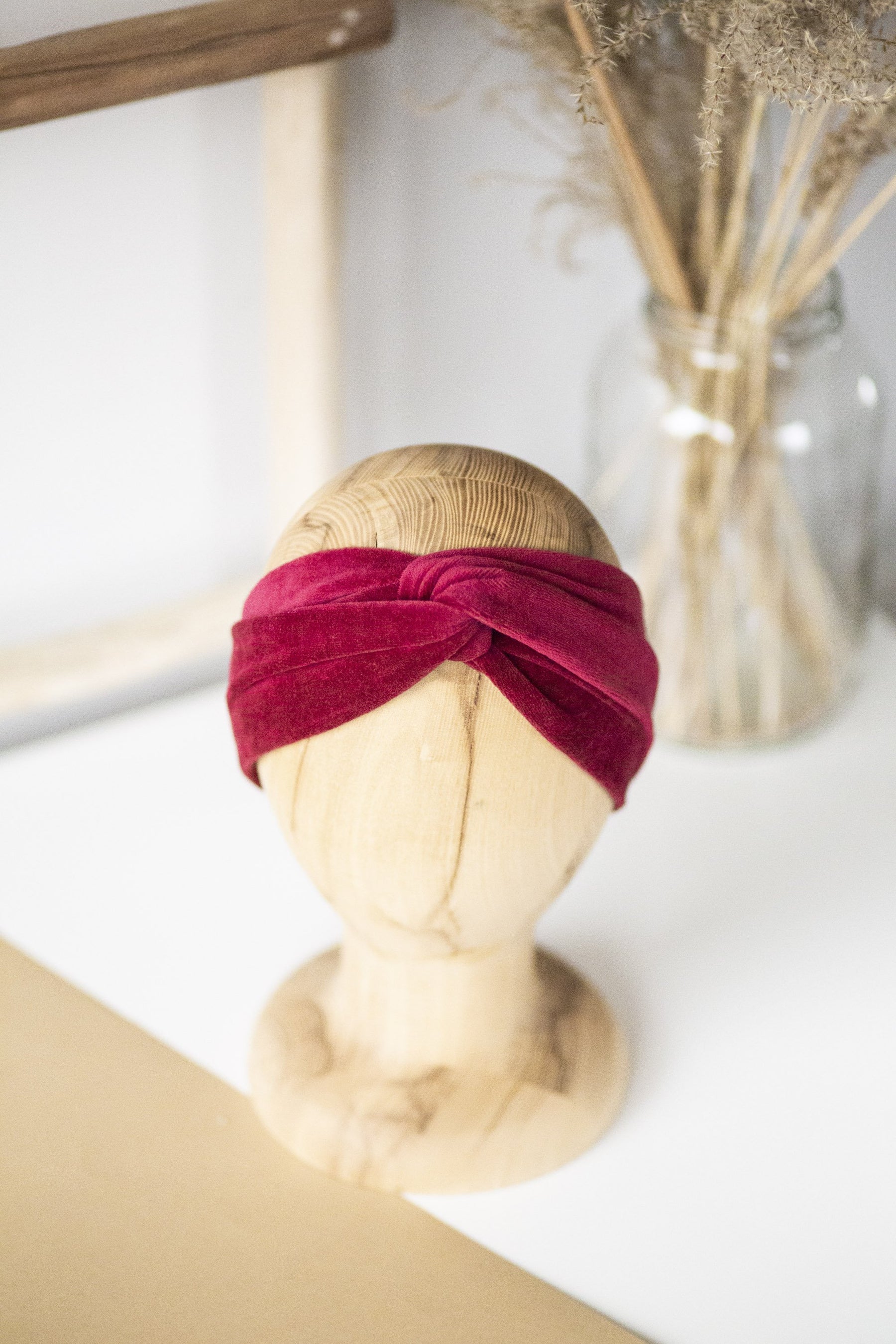 Turband Velvet Crimson Red