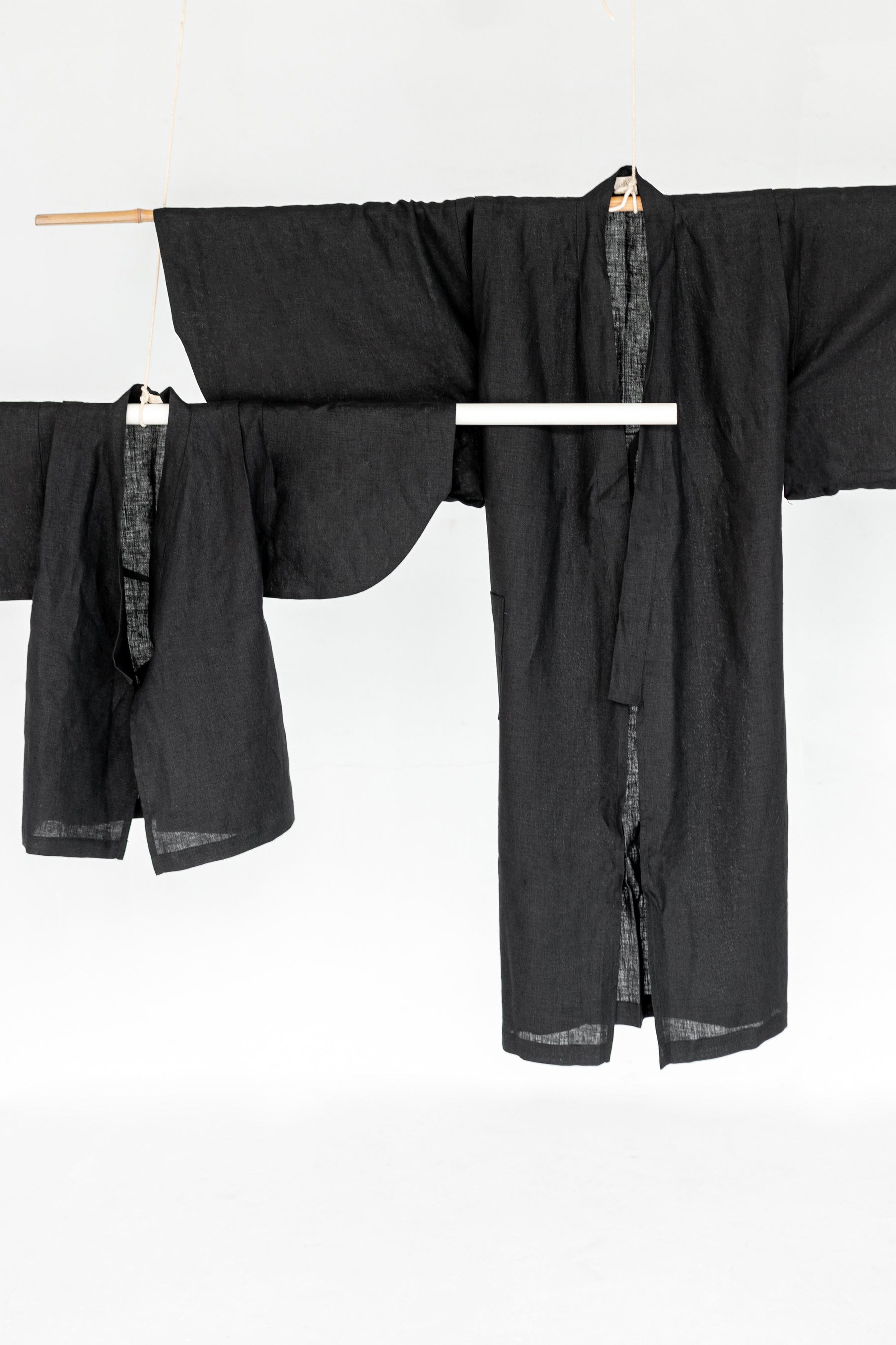 Yukata Kimono Linen Black