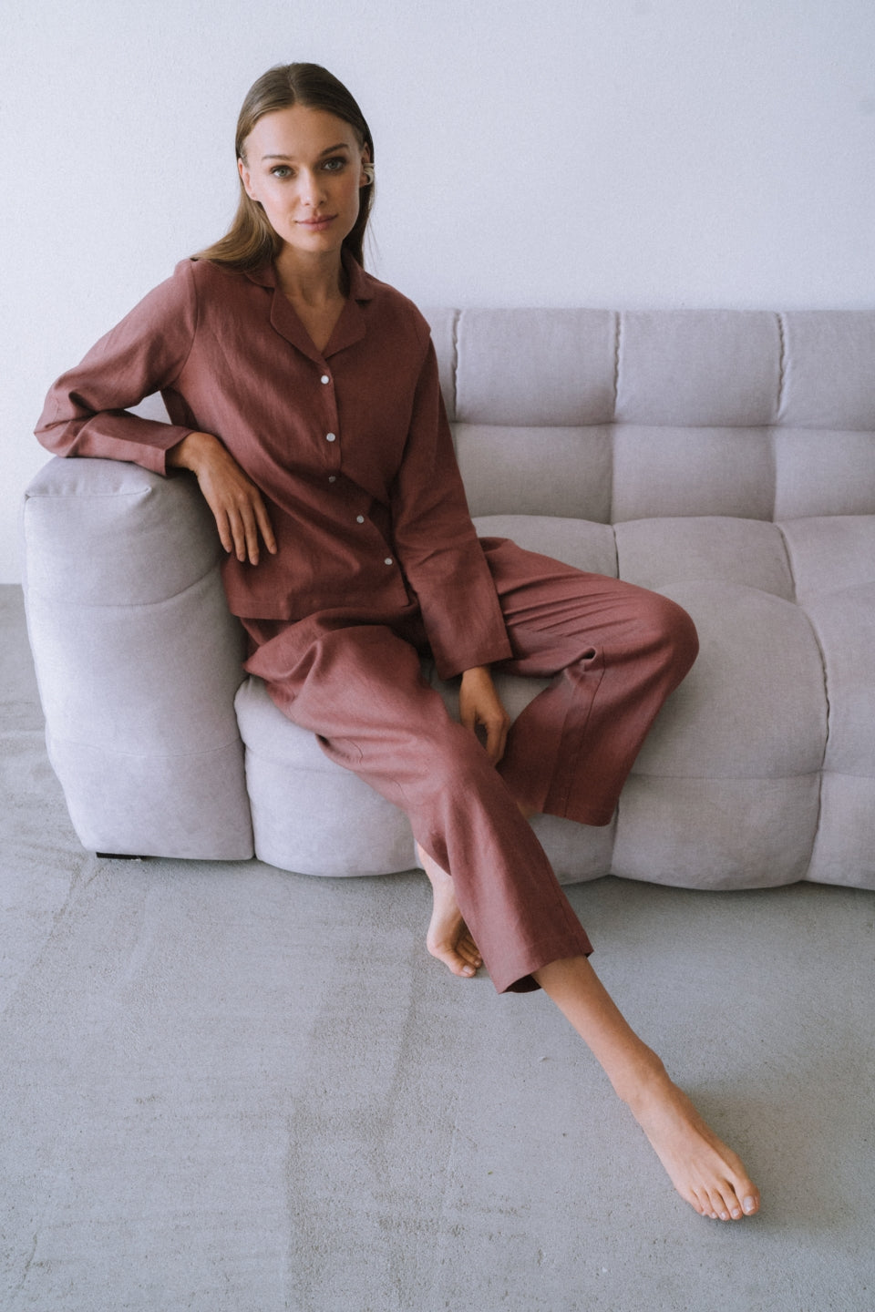 Linen Long Pajamas - Choose Your Color