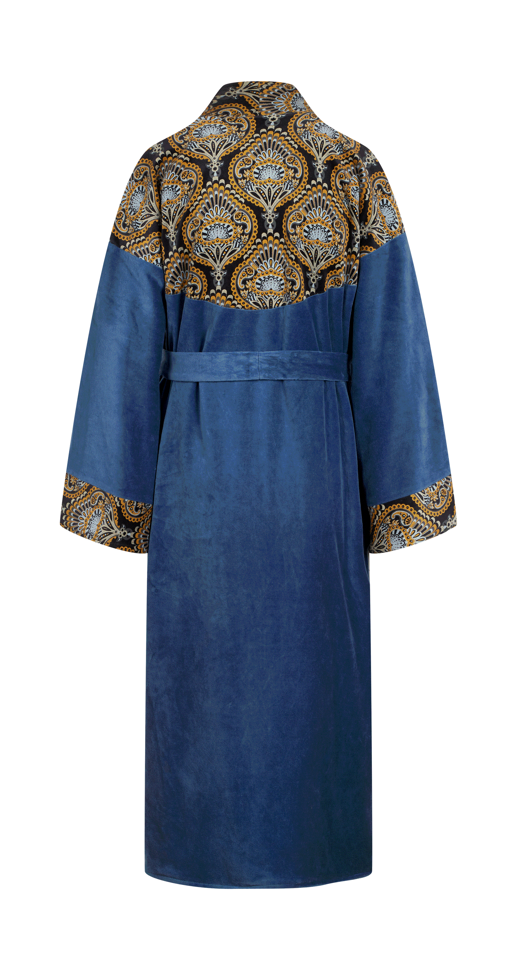 Stardust Reversible Velvet Long Kimono Coat