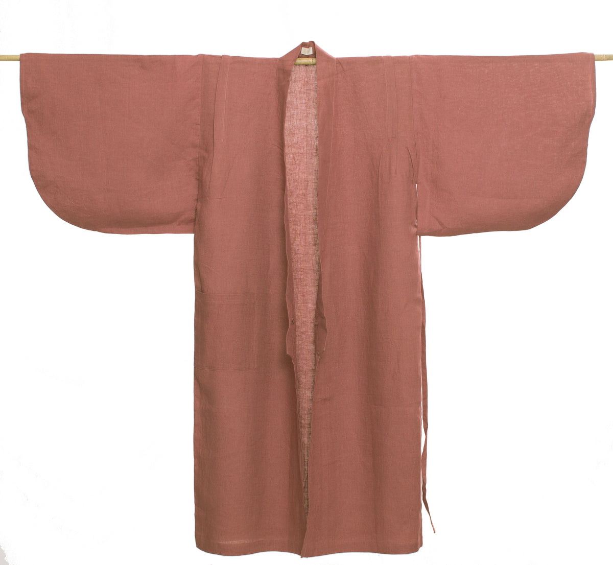 Linen Plum Yukata Kimono