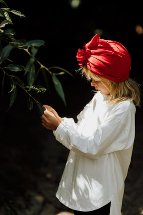 Organic Red Turban No.1