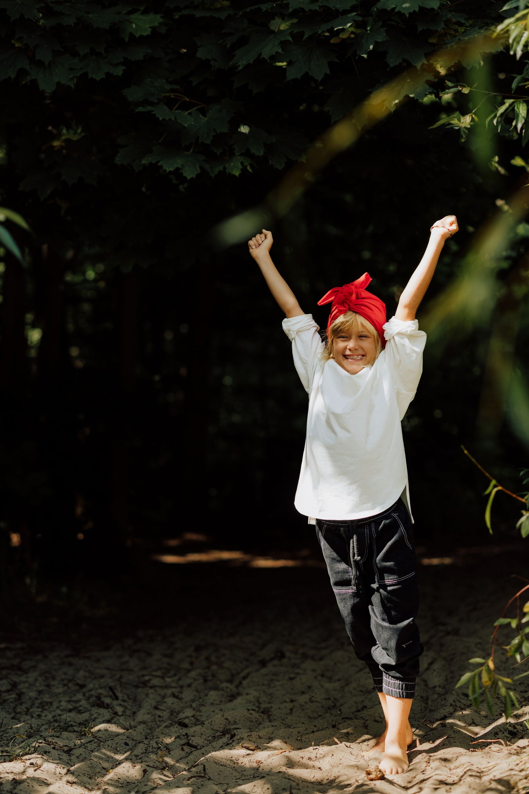 Organic Red Turban No.1