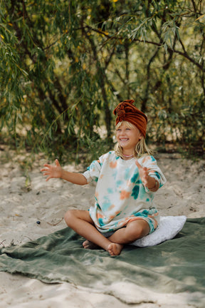 Velvet Golden Ochre Turban No.1