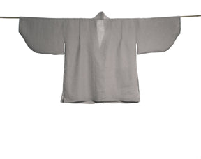 Haori Kimono Linen Silver