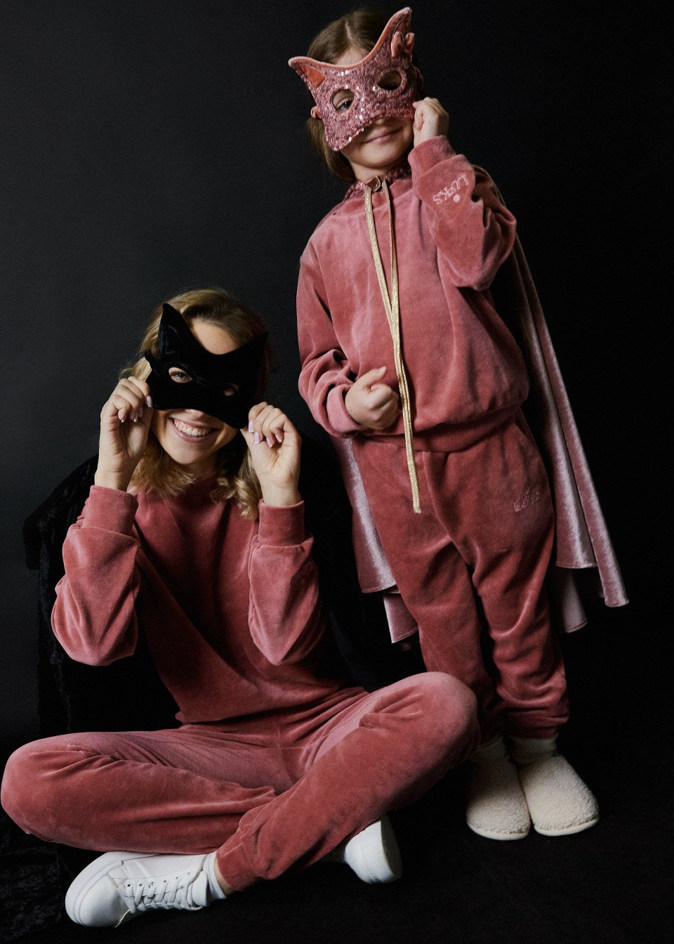 Velvet Dusty Pink Sweatsuit I LUKS x WU&S