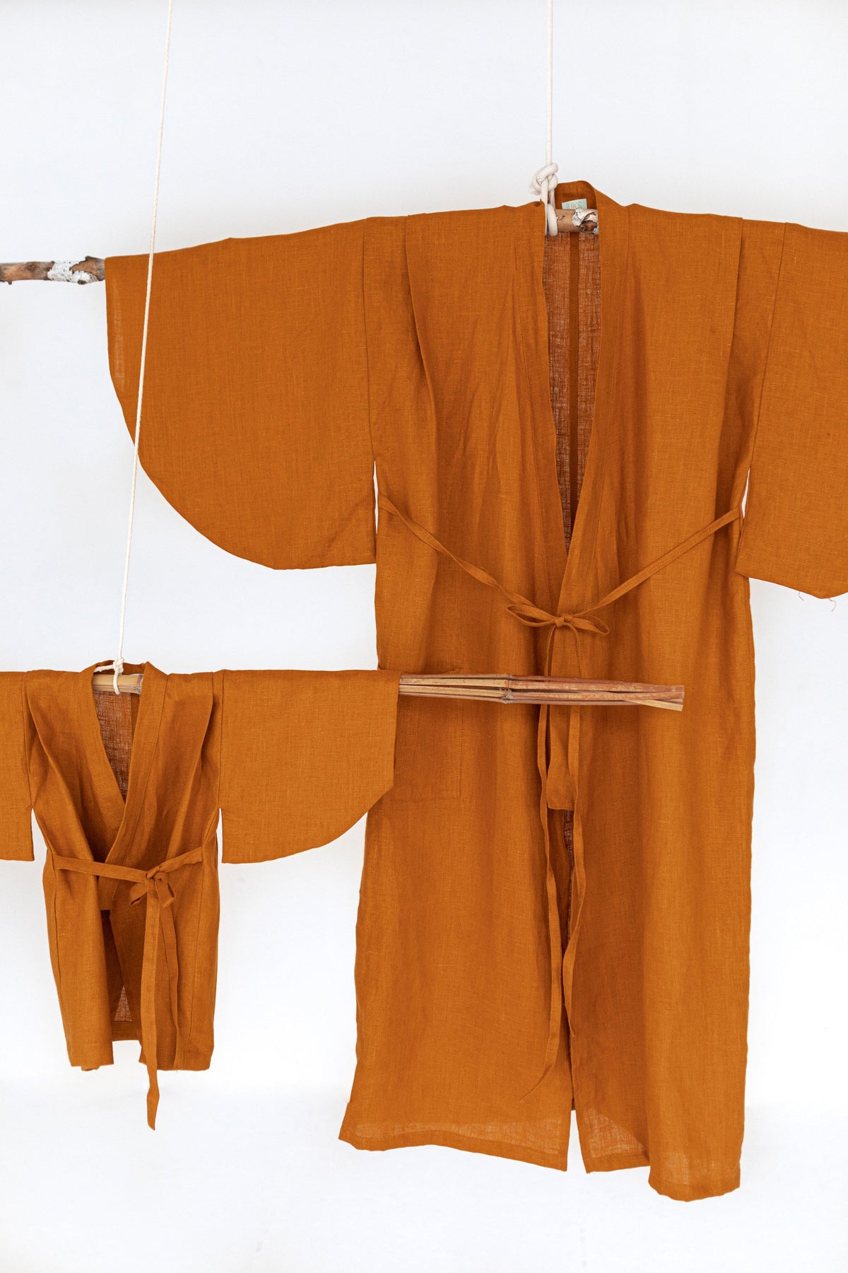 Yukata Kimono Linen Ochre