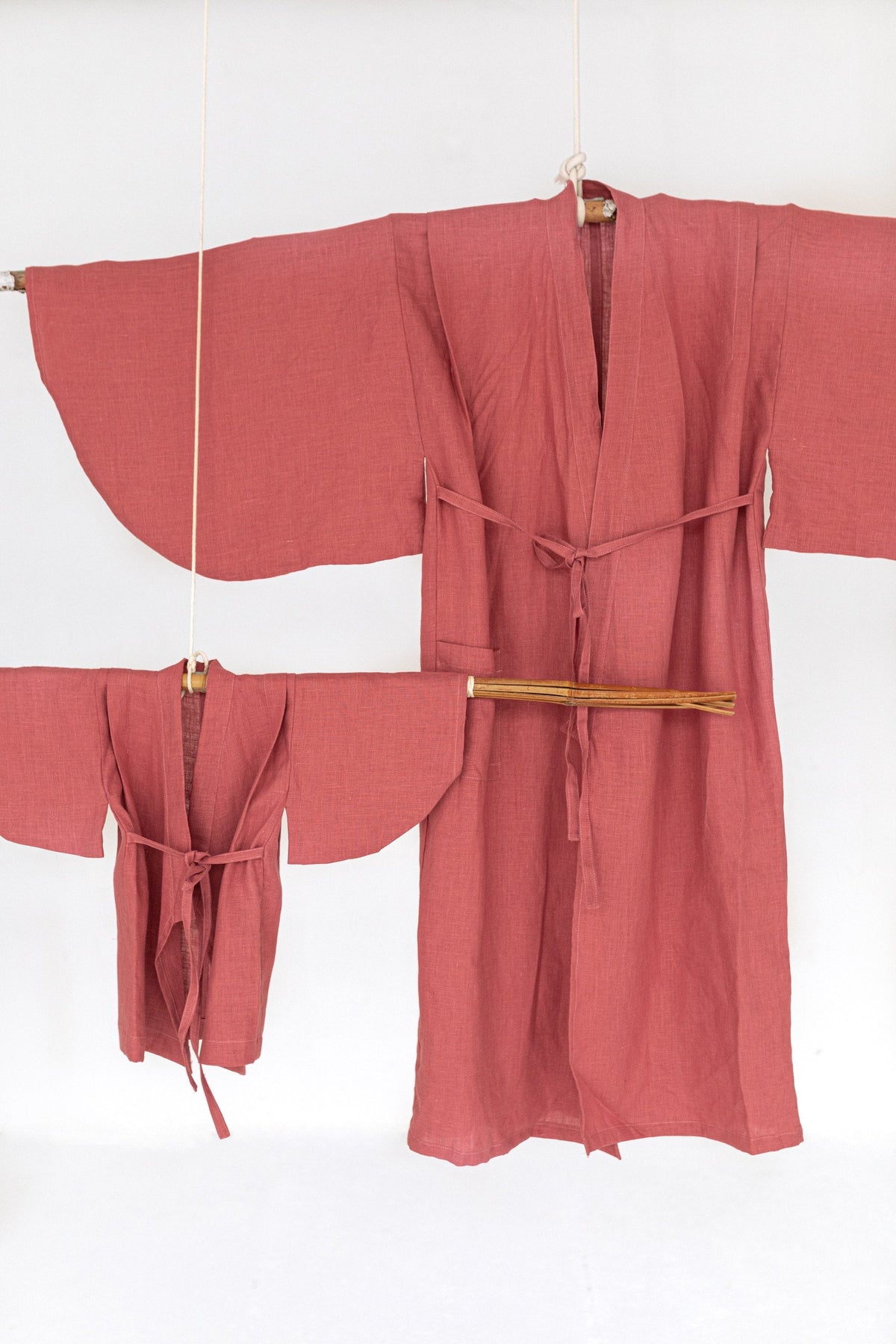 Yukata Kimono Linen Soft Cedar