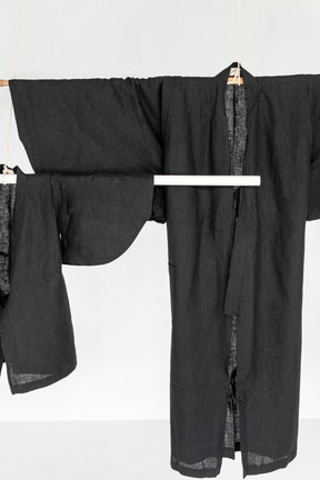 Yukata Kimono Linen Black
